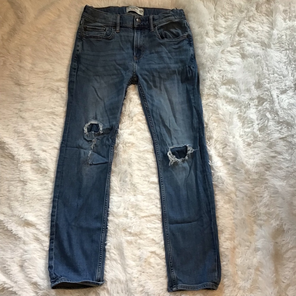 Abercrombie Kids Distressed Ripped Skinny Jeans 13/14